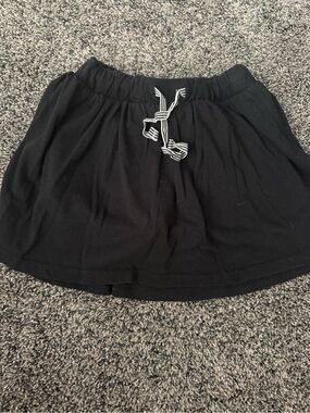 Cat & Jack Black Girls Skort with Striped Drawstring